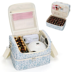 CUBETASTIC nail polish organizer front view highlights ample 45-bottle capacity for organized nails