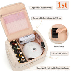 CUBETASTIC lamp compartment fits different nail lamps in the design
