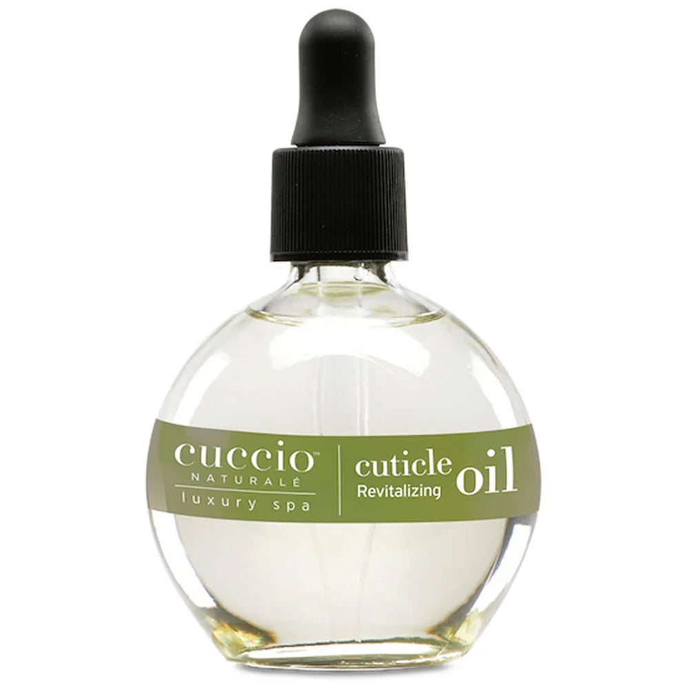 Cuccio Naturale cuticle oil bottle ready for overnight hydration.