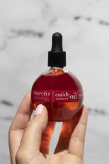 Cuccio Naturale cuticle oil overnight renewal on nails