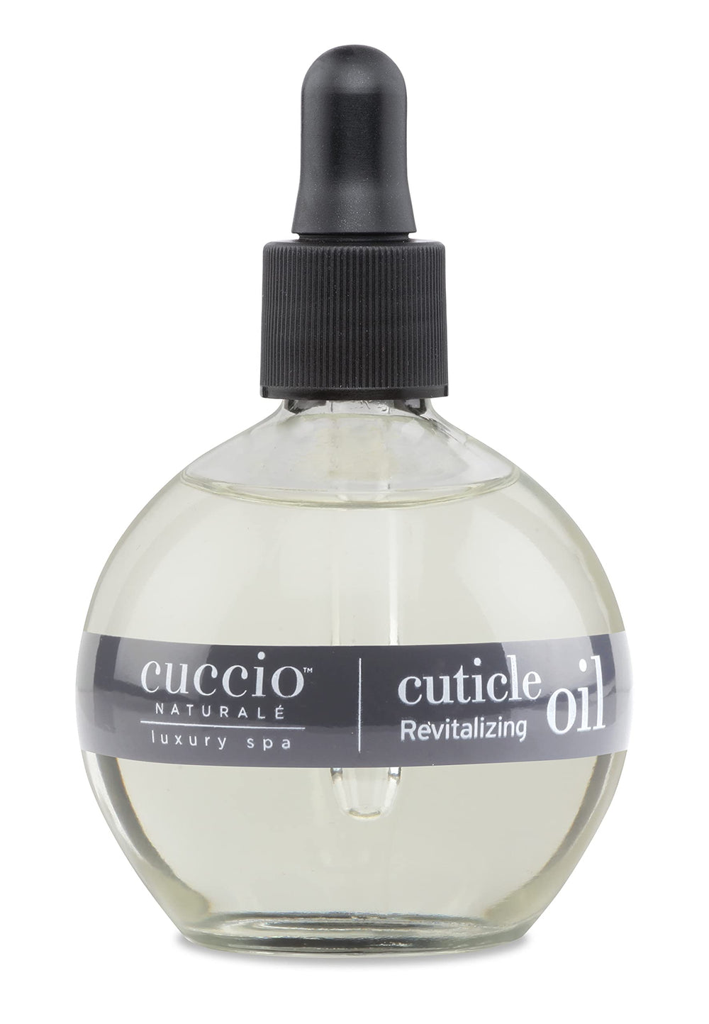 Cuccio Naturale Peach & Vanilla Cuticle Revitalizing Oil bottle delivering spa-quality hydration for dry cuticles