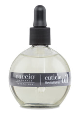 Cuccio Naturale Peach & Vanilla Cuticle Revitalizing Oil bottle delivering spa-quality hydration for dry cuticles