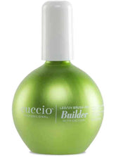 Cuccio Pro LED-UV Builder Gel with Calcium bottle close-up showing calcium reinforcement for nails