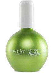 Cuccio Pro LED-UV Builder Gel with Calcium bottle close-up showing calcium reinforcement for nails