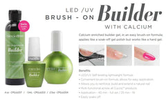 Cuccio Pro LED-UV Builder Gel on natural nails delivers smooth, even coverage