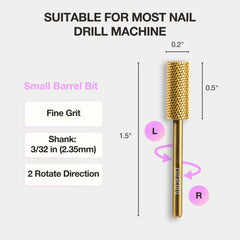 CURACORO carbide nail bit demonstrates precision engineering for detailed work.