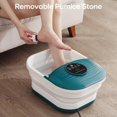 CURECURE foot spa with pedicure stone softens rough skin during home pedicure