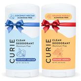 Curie orange neroli coconut nectar deodorant 2-pack for all-day freshness.