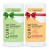 Curie Orange Neroli White Tea deodorant bottle with refreshing daily-wear scent.