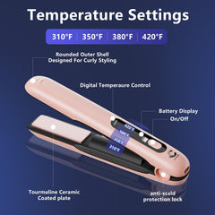 Curlix carrying pouch and accessories showcased for easy packing and travel prep