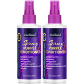 Curlland purple leave-in spray brassy neutralization enhances cooler blonde tones and conditioning