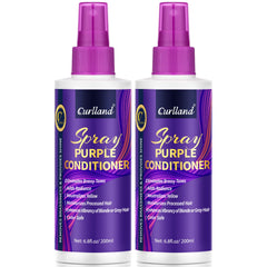 Curlland purple leave-in spray brassy neutralization enhances cooler blonde tones and conditioning