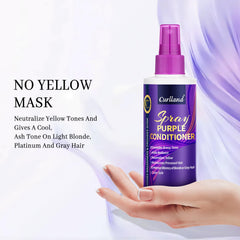 Curlland silver conditioner for gray hair delivers vibrancy and hydration
