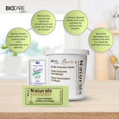 Curls & Naturals aceite de argán marroquí nutre y suaviza los rizos.