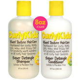 CurlyKids Super Detangle Shampoo bottle shows gentle cleansing for curls