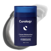 Curology Cream Moisturizer in application showing rich texture and hydration.