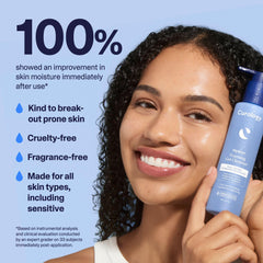 Curology Hydro+ foaming gel forms a rich lather for gentle cleansing.