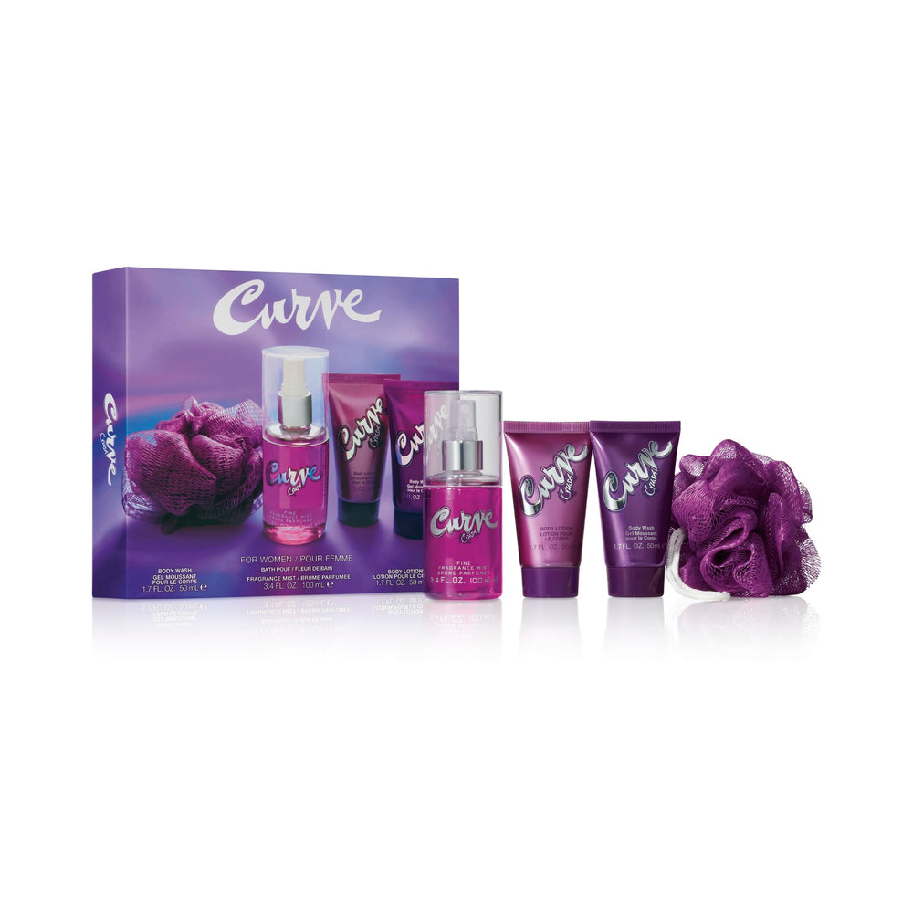 Curve Crush fragrance mist bottle for day-to-night refresh and scent lift.