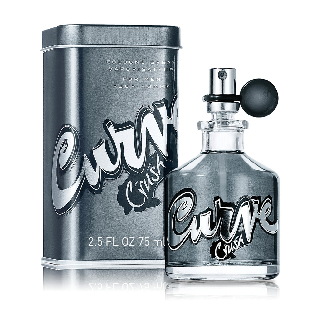 Curve Crush men's cologne bottle front view for versatile day-to-night wear.