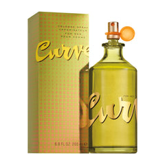 Curve Men's Cologne bottle highlights spicy wood notes for a bold daily fragrance.