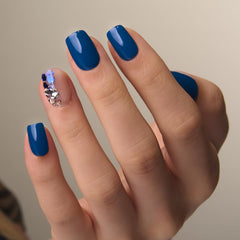 Jelly glue stickers and cuticle stick included for easy application