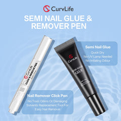 Curvlife gel dries in 10 seconds without UV light.