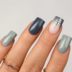 Curvlife press-on nails with French tip for a salon-like finish in minutes.