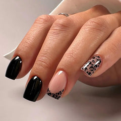 Curvlife short square glossy nude nails ready for quick daily glam