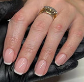 Curvlife short square nails collection shows a flawless salon finish for quick, elegant nails at home.