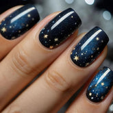 Curvlife Starry Sky press-on nails set shows a salon finish for quick, stylish at-home manicures.