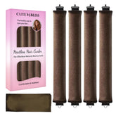 CUTE N BLISS heatless curls velvet rods closeup for soft, damage-free overnight styling