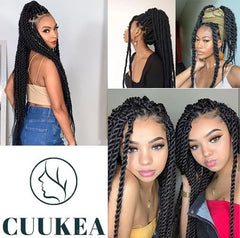 CUUKEA pre-stretched Brazilian wool hair simplifies easy installation