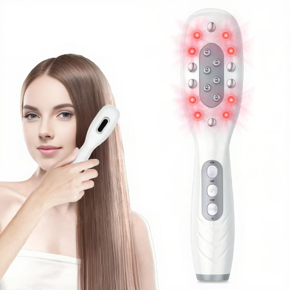 CWTUL Laser Therapy Hair Growth Comb front view shows handheld design for home use.