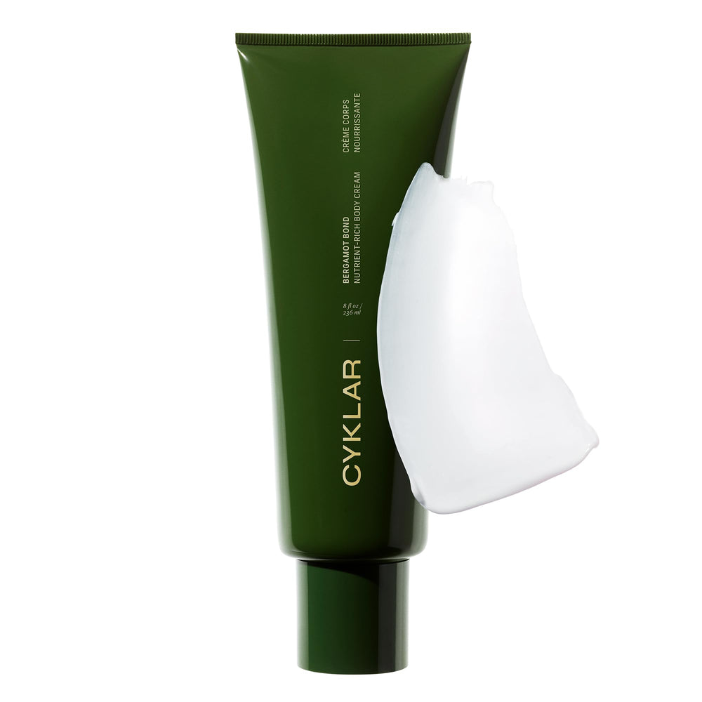 CYKLAR Nutrient Rich Body Cream bottle delivering deep hydration.