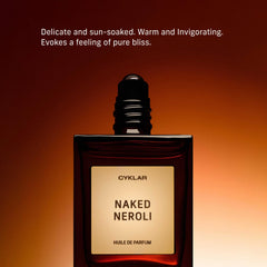 Packaging and bottle of CYKLAR Naked Neroli shown for easy travel.