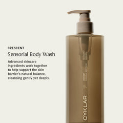 CYKLAR Crescent lather close-up highlights silky texture and moisturizing foam.