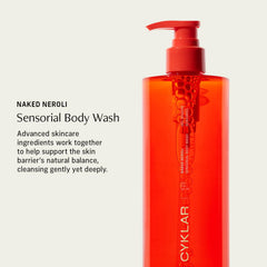 CYKLAR Naked Neroli rich-lather reveals silky texture for effortless cleansing and moisture.