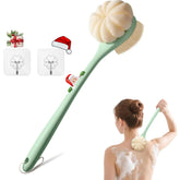CYMPHW back scrubber with 15-7 inch handle reaches hard to reach areas for full body cleansing.
