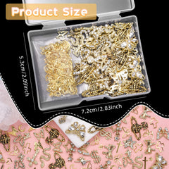 Cynailli cross snake star heart dangled charms offer versatile accent for alloy nails.