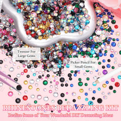 Cynailli flatback AB jelly rhinestones with delicate shine for cups and nails.