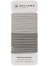 Cyndibands gray hair ties 4mm ouchless coating reduce snagging during styling.