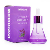 CYPERGLOW serum oil bottle delivers lightweight hydration.