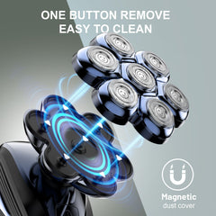 Cyruzi ergonomic grip shaver offers secure handling for precise movements.