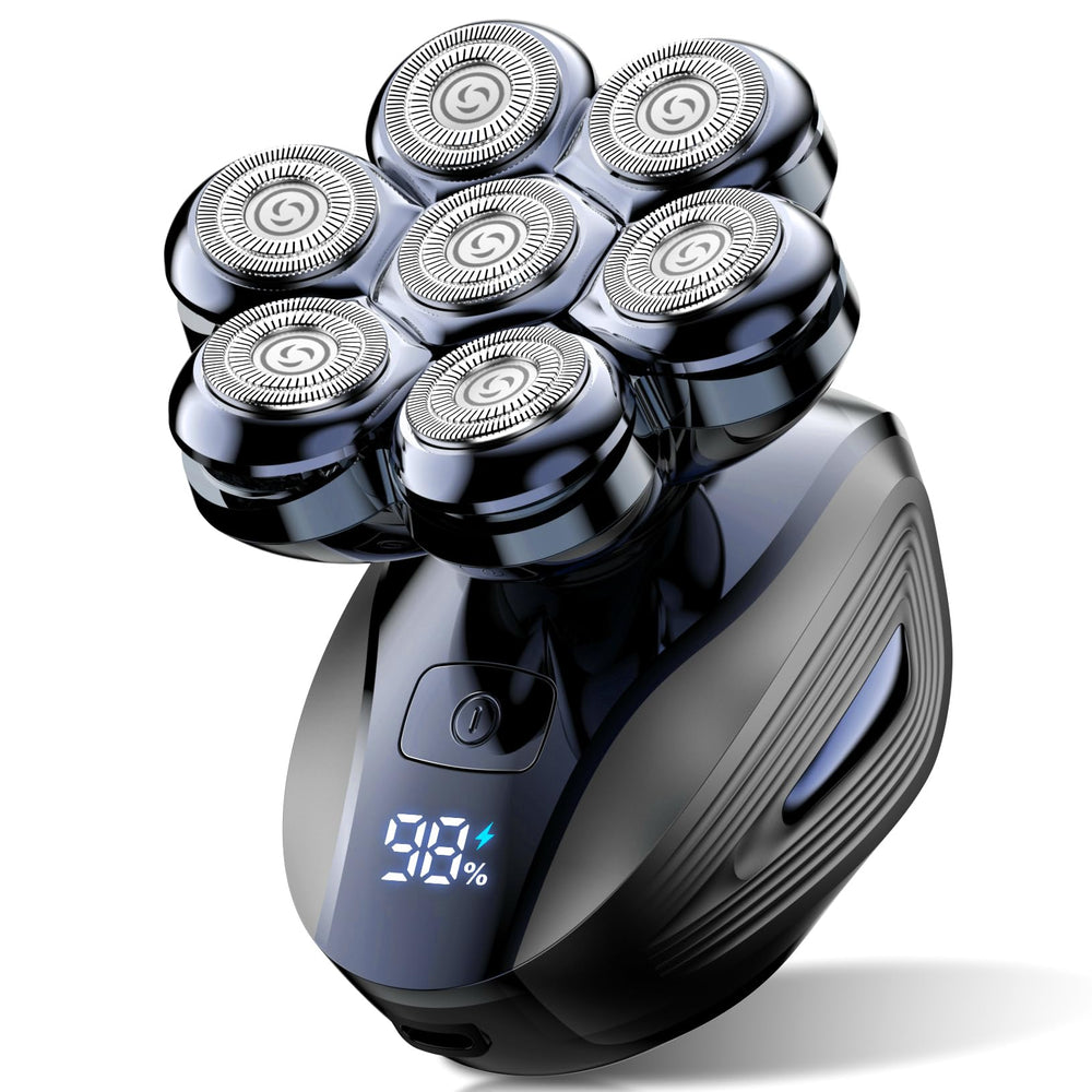 Cyruzi upgraded magnetic head shaver enables quick detach for easy cleaning.