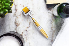 CYSSUS derma roller shown for home-use facial micro-needling