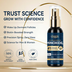 DAAZZS 5% Minoxidil spray can support beard areas for fuller, denser facial hair with consistent use.