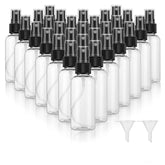 Dabacc 30-pack 2oz clear spray bottles showing portable travel-friendly design.