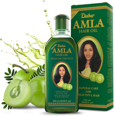 Dabur Amla Hair Oil bottle 500ml for long-lasting nourishment and care.
