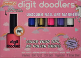 DaddyCo Unicorn Nail Art Markers packaging ready for mess-free kid creativity.
