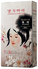 Daeng Gi Meo Ri packaging close-up highlighting herbal dye formula.